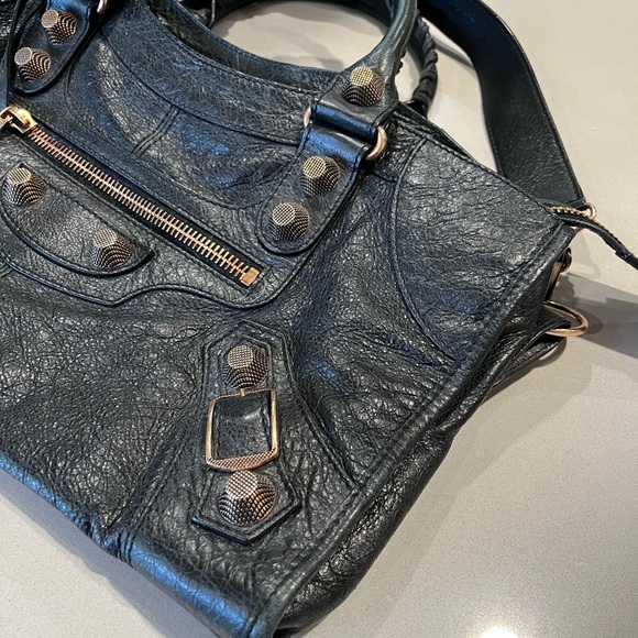 Balenciaga Classic Part Time Bag in Black with Rosegold Hardware - Picture 14 of 14